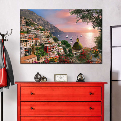 Seaside Positano, reproduction sur toile