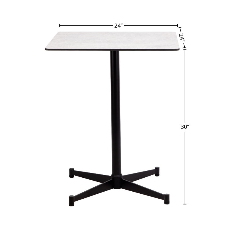 Metal Base Dining Table