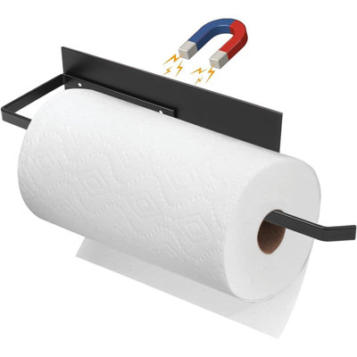 Magnetic Paper Towel Holder For Fridge, Wall-Mount Organizer For Paper Towels And Toilet Rolls, Kitchen, Bathroom, RV