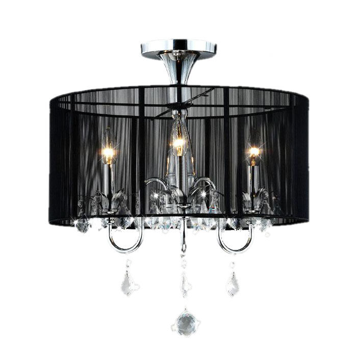 Avleen 3 - Light Dimmable Drum Chandelier
