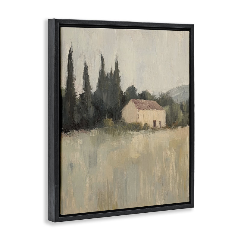 Cadre flottant mélangé avec paysage naturel, design par Petal Prints Design, Cadre flottant noir de jais, H 21 po x l 17 po