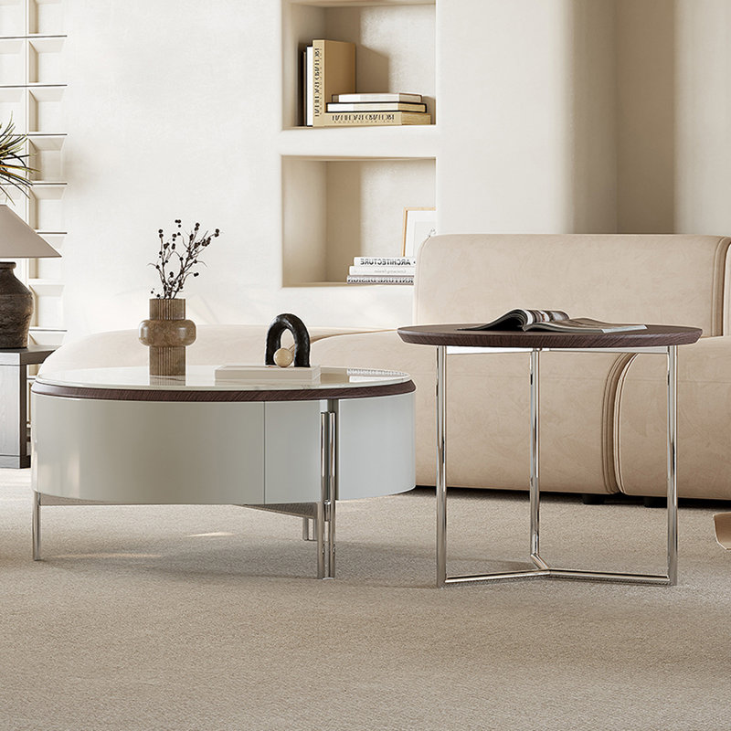 Ensemble de tables basses rondes