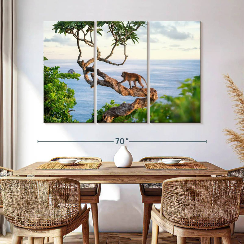 Brampt Balinese Monkey, 42" H x 65" W
