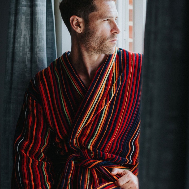 Mid-Calf Bathrobe with Pockets, XL