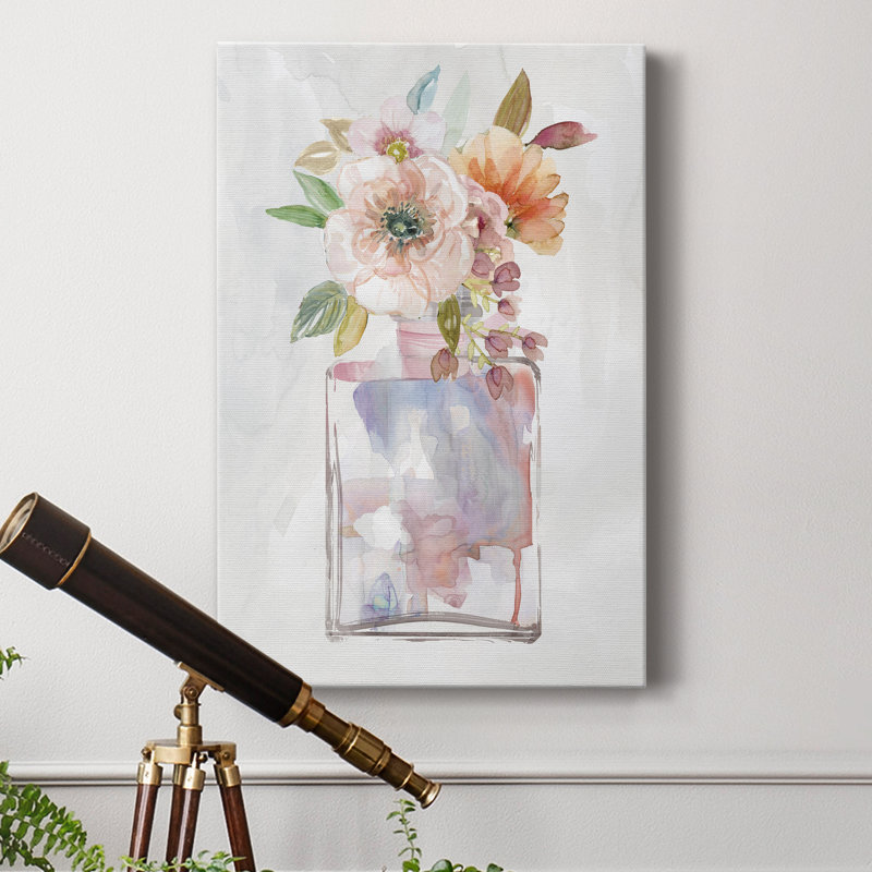 Toile tendue avec châssis Mini Bouquet II - prête à être accrochée, H 36 po x l 24 po x P 1 po