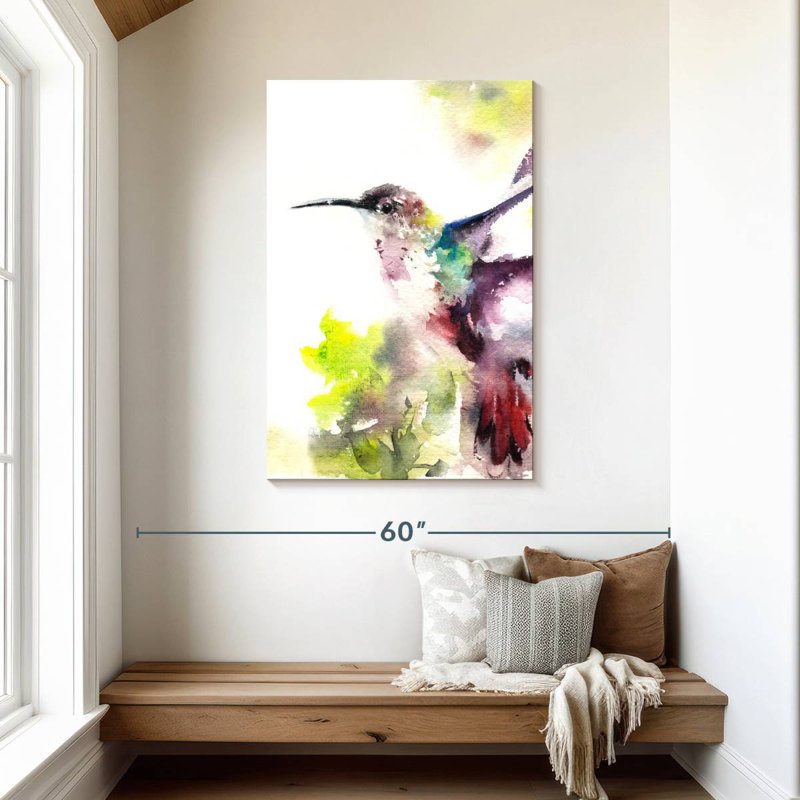 Brampt Hummingbird Hues, 45" H x 30" W