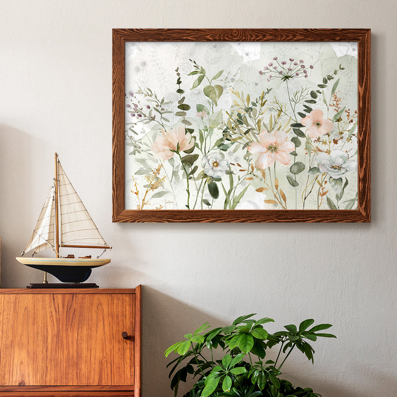 " Botanical Sketchbook ", 28" H x 42" W, Gray