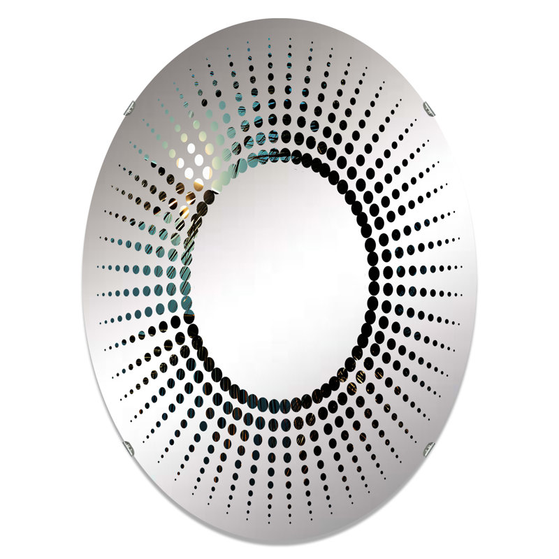 Miroir d'appoint Sapphire Solitude Palm Serenity, 35,4 po x 23,6 po