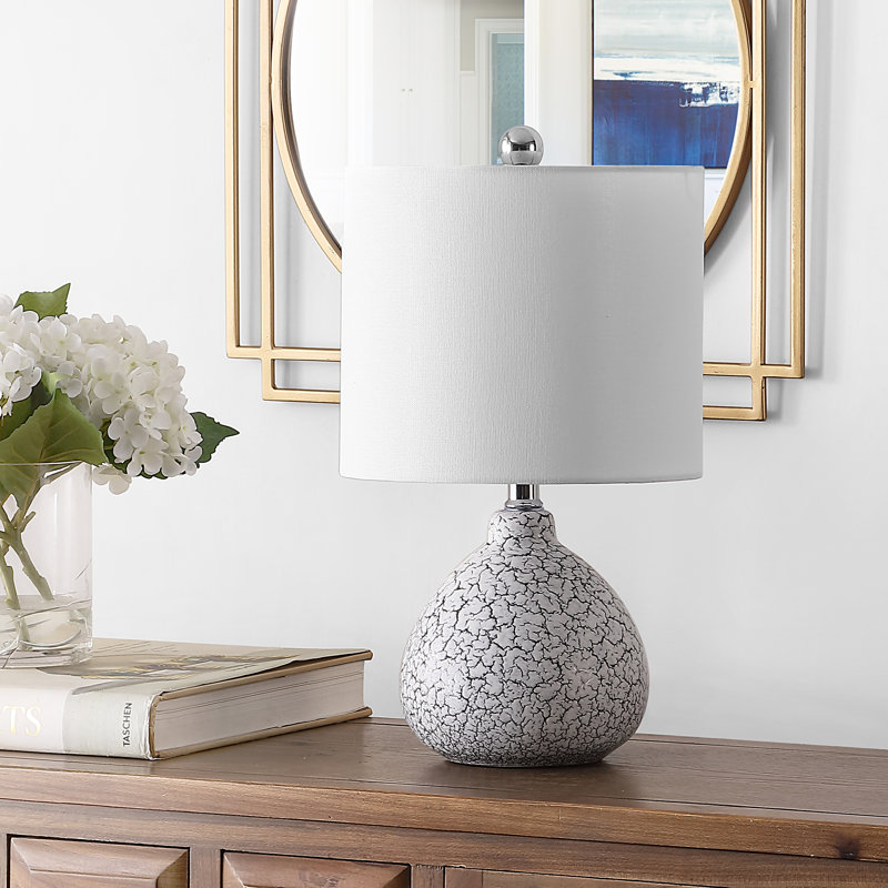 Lampe standard bleue 17 po Odette