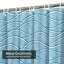 Rideau de douche transparent transparent, rideaux de douche pour la salle de bain avec 12 crochets-130011695