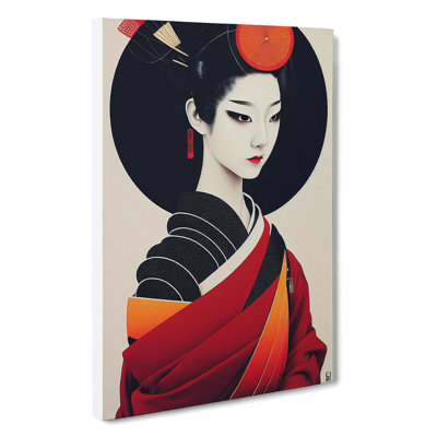 Modern Geisha No.1 - Wrapped Canvas