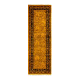 Fine Vibrance One-of-a-Kind 2'7" X 8" Hand Knotted Area Rug