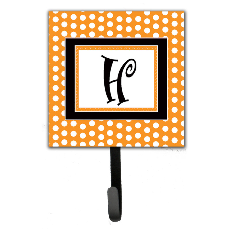 Porte-laisse coussin monogramme et crochet mural, H