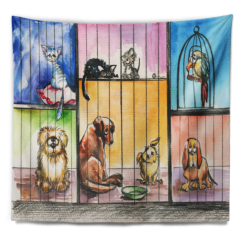 Tapisserie «Sad Sad in the Pound», H 68 po x l 80 po