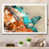 Toile blanche avec cadre photo