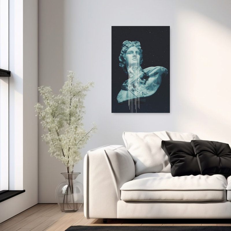 «Crstl Abstract Contemporary Moth Landscape Nature», reproduction d'art murale, 36" H x 24" W