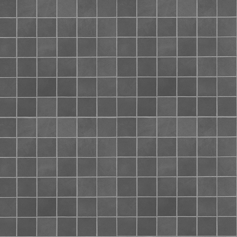 Clay Grace Red 2X2 Matte Porcelain Mosaic, Verve Gray