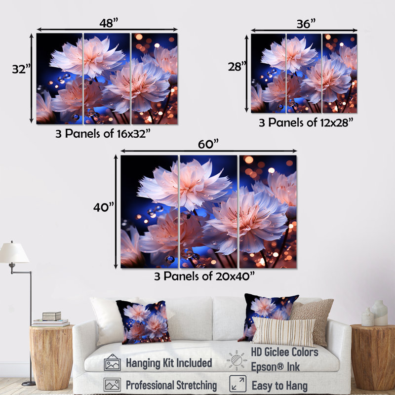 Impression d'art sur toile, "Dreamy", H 28 po x l 36 po x P 1 po