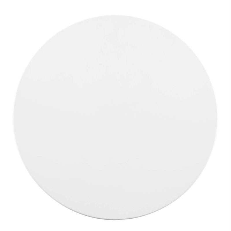Verne White and Gold Round Marble Dining Table