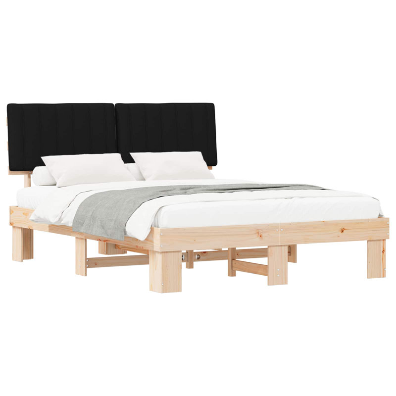 Bed, Black, European Kingsize (160 x 200 cm)