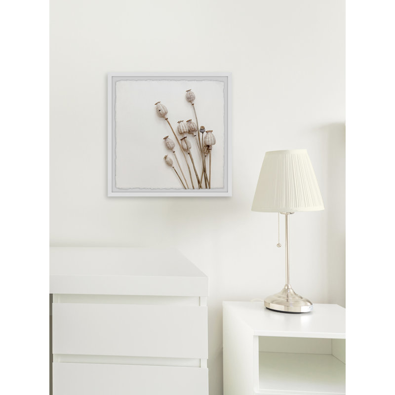 Striped Flower - Single Picture Frame Painting, 41 cm H x 41 cm W