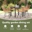 5 Piece Garden Dining Set Poly Rattan-1044892523-1044892520