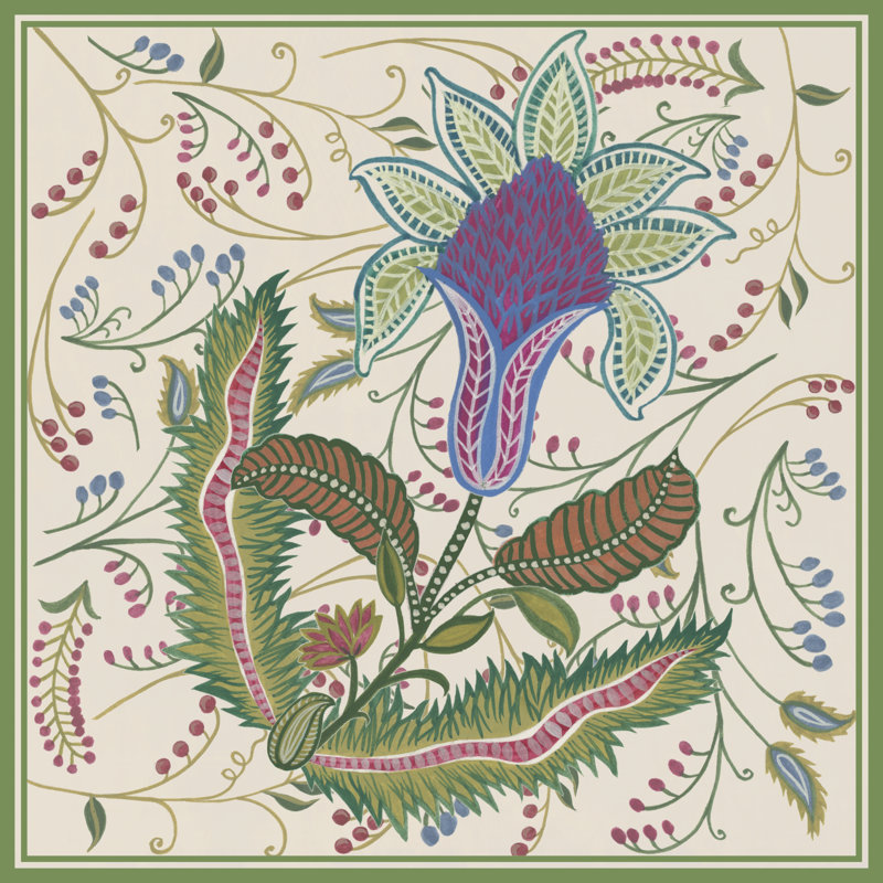 Chintz Composition III - Wrapped Canvas Print, 122cm H x 122cm W