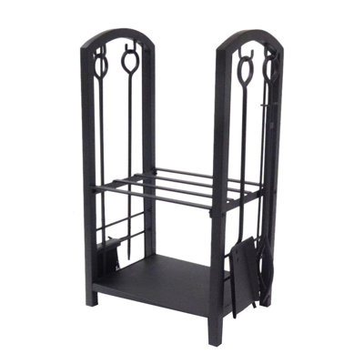 35.5cm W Metal Log Rack
