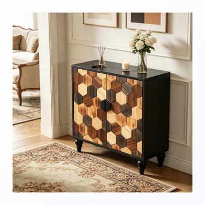 Sideboard With With Honeycomb Pattern