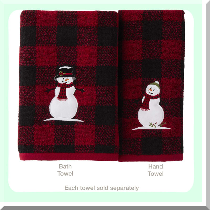 Crimson Forest Winter Hand Towel Set