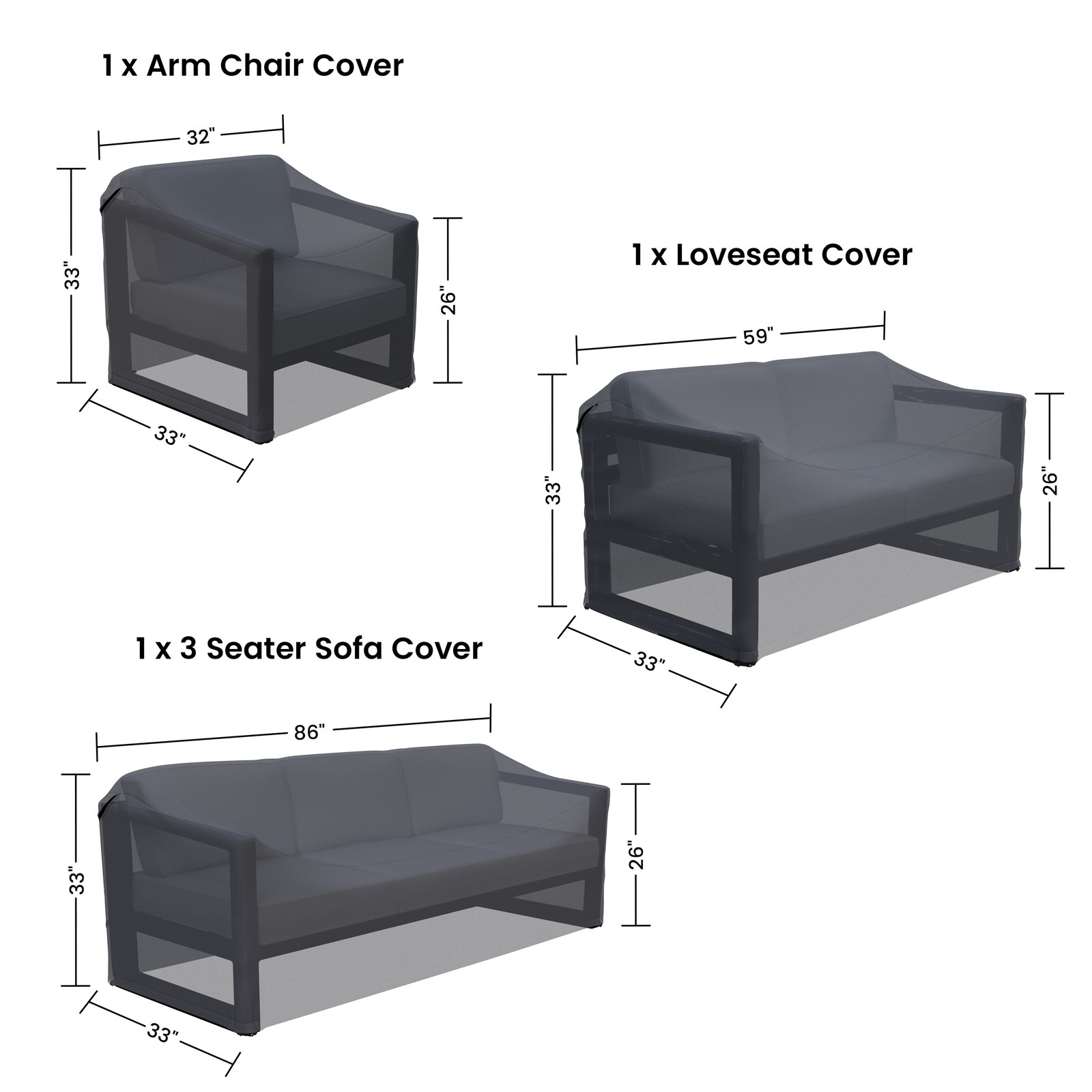 Patio Group Seating Furniture Cover