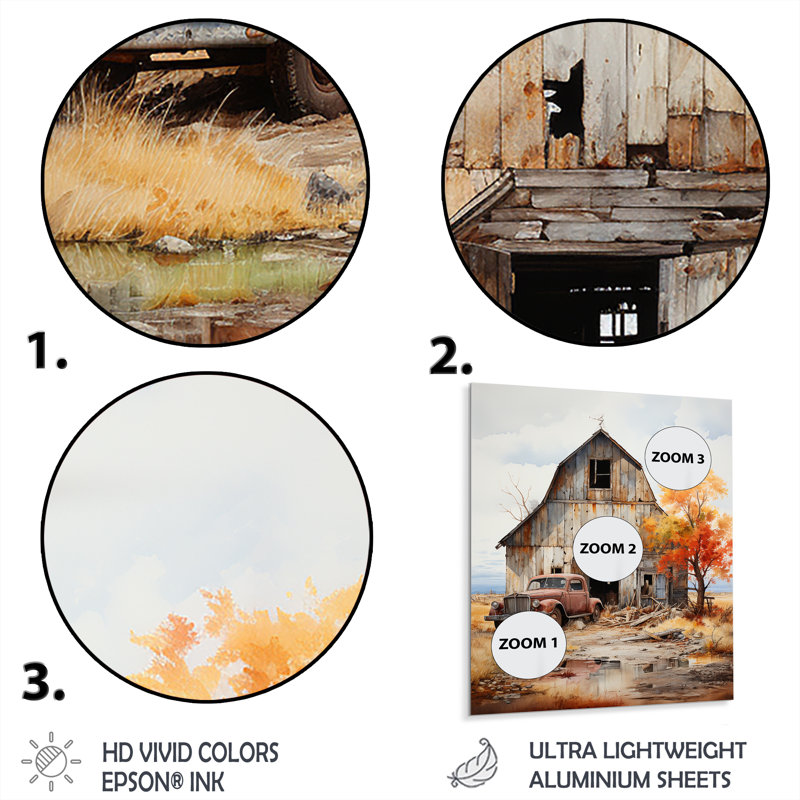 Barns Rustic Charm IX - Décoration murale de ferme en métal, H 32 po x l 24 po