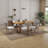 Solid Wood Dining Table Set Farmhouse Extendable Dining Table And Upholstered Chair For Dining Room/Kitchen-110843347-110843352-110843348