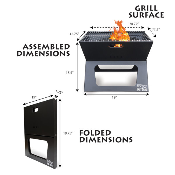 Garden Grill Picnic Grill Suitcase Portable Grill Laptop Grill