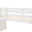 Lit mezzanine avec escalier, blanc