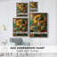 Reproduction encadrée FLORAL Series CDL XXXII - bois massif-1303779772