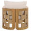 Chaise de patio en teck Skipper