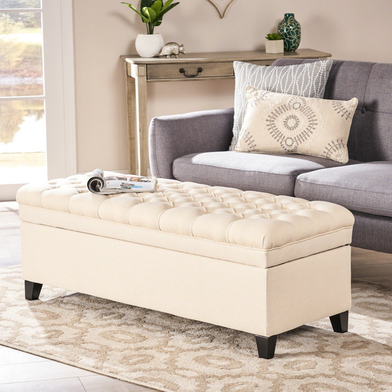 Storage In Muted Beige - Creates A Calm And Functional Space Fabric With Modern Design Fits Any Decor Style, Beige