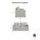 Flex Square Arm Modular Loveseat with Reversible Cushions