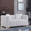 Causeuse à accoudoirs carrés en velours 62,6 po avec 2 coussins Clifford-1008375359-1048964344-1048964325