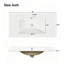 Meuble-lavabo 36 po avec lavabo en céramique, structure en bois massif, portes à fermeture douce, tablettes réglables, 3 tiroirs, y compris un tiroir à double profondeur pour le rangement du sèche-cheveux