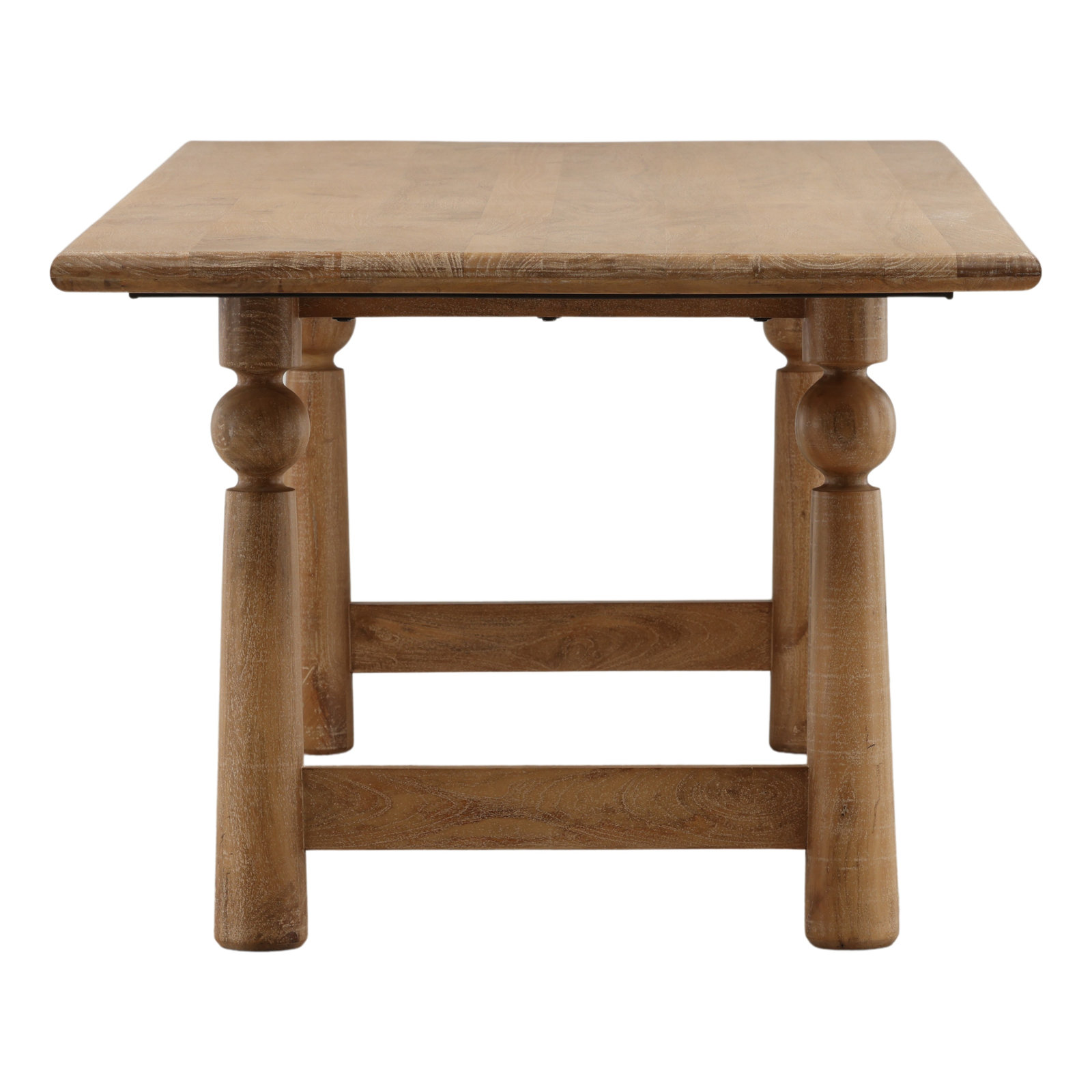 Lyra 90" Mango Dining Table, Light Natural