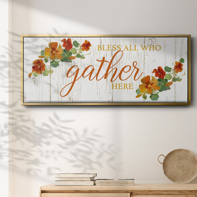 Gather Here- Framed Canvas