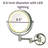 Akaysia 8.5" Lighted Wall Mount Magnified Makeup Mirror, Direct Wire-1627618654