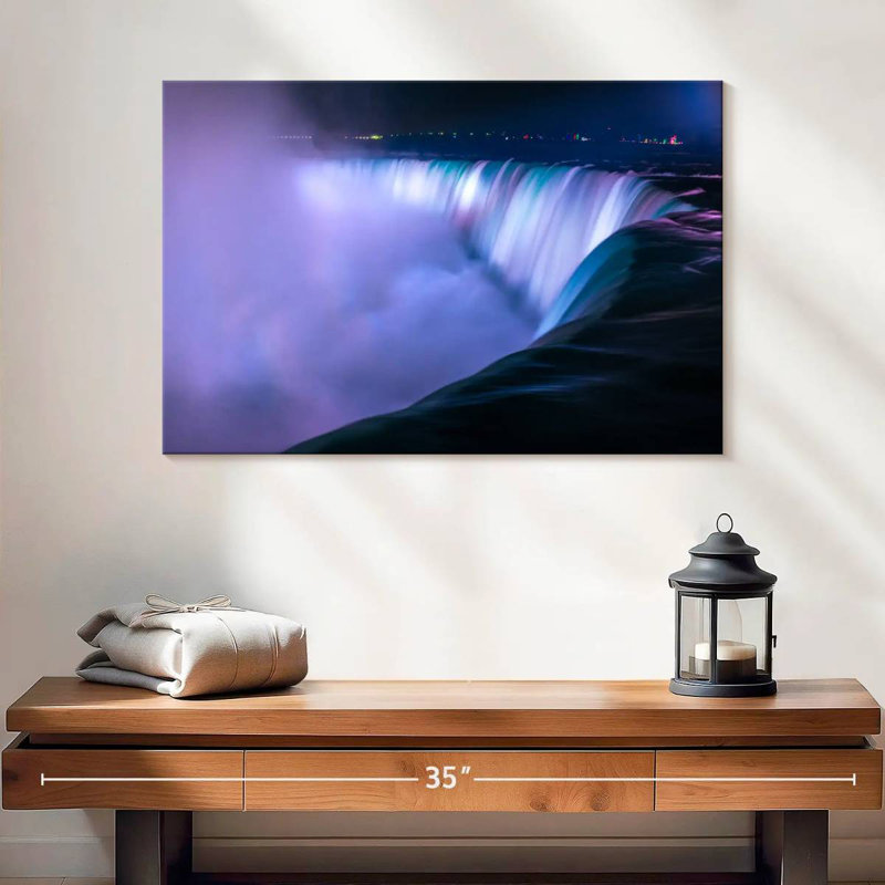 Alvord Niagara Falls At Night, 16" H x 24" W