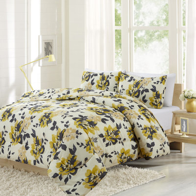 Édredon en microfibre jaune