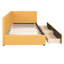 Lit de jour simple rembourré avec 2 rangements, tissu en lin, sans sommier, tiroirs de rangement du cadre de lit, simple, lin-1538434156