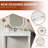 Retro Makeup Desk With Large Mirror, 3-drawer Dressing Table For Jewelry Storage