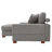 83.5"W 2 - Piece Modern Upholstered Modular Sectional Sofa with Solid Wood Leg-101280236