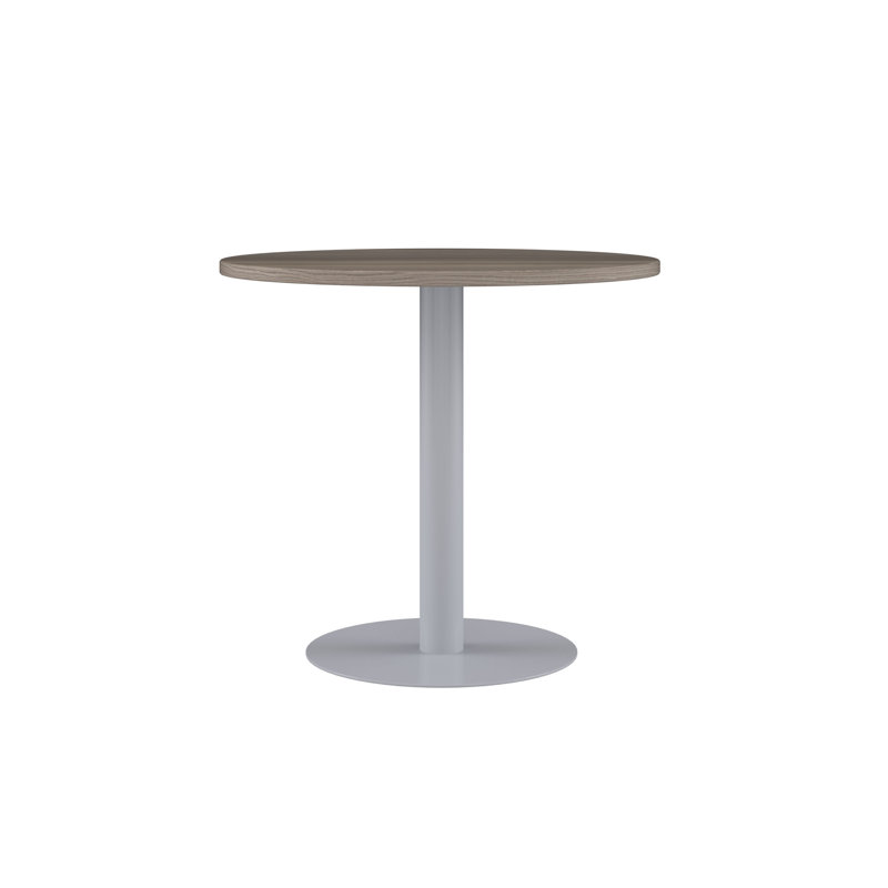 Ricka 60cm Circle Conference Table, Grey Oak